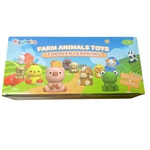 Aigybobo Counting Learning Toy for Toddlers  10 Farm Animal Toys‎ & 10 Barns New